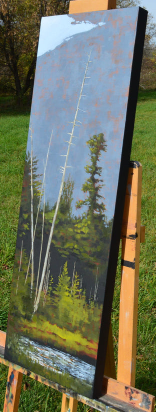 Adirondack by David Thelen |  Side View of Artwork 