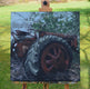 Original art for sale at UGallery.com | Out to Pasture by David Thelen | $1,200 | oil painting | 24' h x 24' w | thumbnail 3