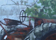 Original art for sale at UGallery.com | Out to Pasture by David Thelen | $1,200 | oil painting | 24' h x 24' w | thumbnail 4