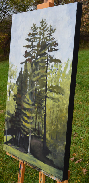 The Green of Letchworth by David Thelen |  Side View of Artwork 