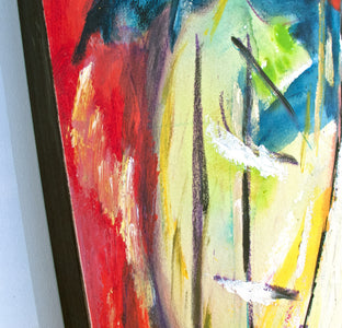 Sail Away II by Sharon Sieben |  Side View of Artwork 
