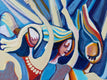 Original art for sale at UGallery.com | Dancing with Friends by Diana Elena Chelaru | $350 | acrylic painting | 12' h x 12' w | thumbnail 4