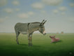 Original art for sale at UGallery.com | Just Met! by Sharon France | $1,000 | acrylic painting | 12' h x 16' w | thumbnail 1