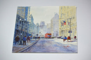 Double Decker Bus by Judy Mudd |  Context View of Artwork 