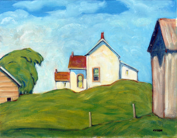 oil painting by Doug Cosbie titled Ontario Farm - Ottawa Valley