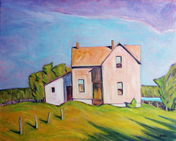 oil painting by Doug Cosbie titled Ottawa Valley Farm