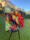 Original art for sale at UGallery.com | Flowers Hurricane by Dowa Hattem | $2,100 | acrylic painting | 31.49' h x 39.37' w | thumbnail 2