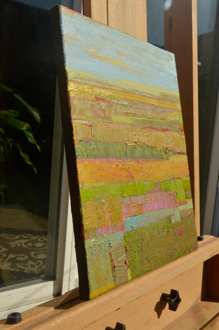 Green Fields by Srinivas Kathoju |  Side View of Artwork 