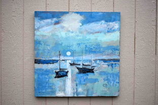 Harbor Moon Light by Kip Decker |  Context View of Artwork 