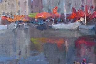 In a Boat by Oksana Johnson |   Closeup View of Artwork 