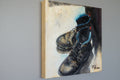 Original art for sale at UGallery.com | Ol' Kicks by Wynston Edun | $475 | acrylic painting | 12' h x 12' w | thumbnail 2