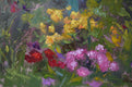 Original art for sale at UGallery.com | Monet's Garden by Oksana Johnson | $625 | oil painting | 11' h x 14' w | thumbnail 4