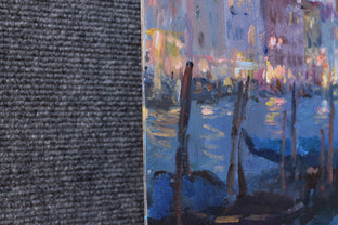 Evening in Venice by Oksana Johnson |  Side View of Artwork 