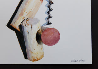 Red Uncorked by Dwight Smith |  Side View of Artwork 