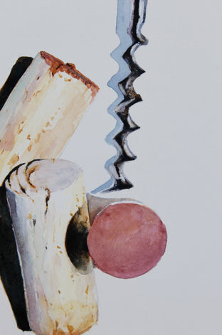 Red Uncorked by Dwight Smith |   Closeup View of Artwork 