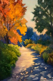 oil painting by Elizabeth Garat titled Autumn Passage