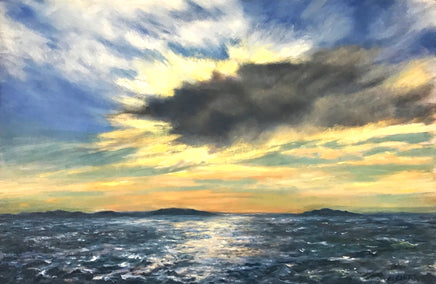 oil painting by Elizabeth Garat titled Ocean No. Five