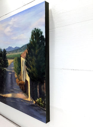 Tuscan Morning, Light on the Road by Elizabeth Garat |  Side View of Artwork 