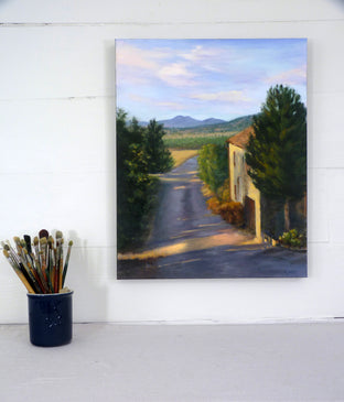 Tuscan Morning, Light on the Road by Elizabeth Garat |  Context View of Artwork 