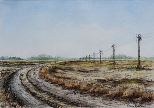 Tractor Tracks on the Road by Erika Fabokne Kocsi |  Artwork Main Image 