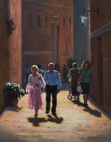 oil painting by Faye Vander Veer titled Sunday with Sophia