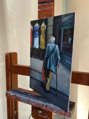 The Wrong Size by Faye Vander Veer |  Side View of Artwork 
