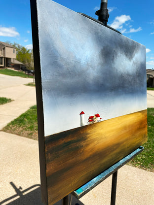 Storm on the Farm by Fernando Garcia |  Side View of Artwork 