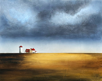 acrylic painting by Fernando Garcia titled Storm on the Farm