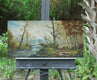 Original art for sale at UGallery.com | Fisherman's Trail by Gail Greene | $500 | oil painting | 12' h x 24' w | thumbnail 3