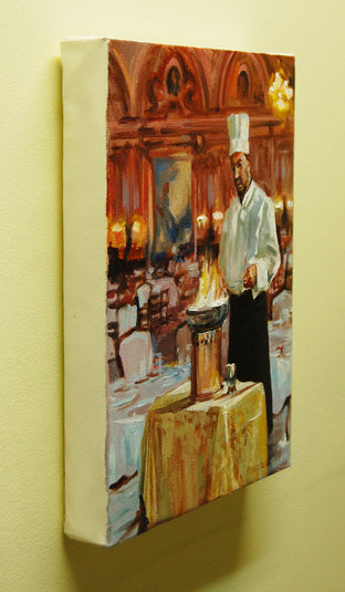 Flambé Chef by Onelio Marrero |  Context View of Artwork 