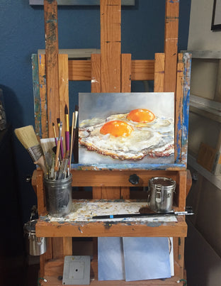 Fried Eggs by Kristine Kainer |  Context View of Artwork 