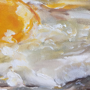 Fried Eggs by Kristine Kainer |   Closeup View of Artwork 