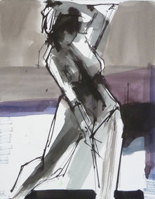 ink artwork by Gail Ragains titled Christina #2