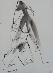 ink artwork by Gail Ragains titled Christina