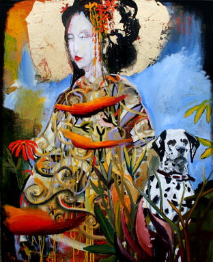Geisha with a Red Flower by Scott Dykema |  Artwork Main Image 