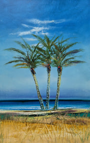 oil painting by George Peebles titled Palms