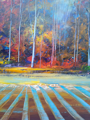 The Woodlands by George Peebles |   Closeup View of Artwork 