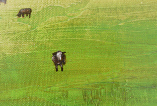 Happy Cows by Sally Adams |   Closeup View of Artwork 