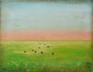 Original art for sale at UGallery.com | Happy Cows by Sally Adams | $425 | acrylic painting | 16' h x 20' w | thumbnail 1