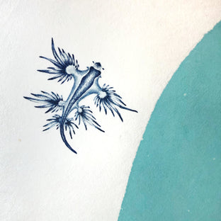 Banana & Blue Glaucus by Heejin Sutton |   Closeup View of Artwork 