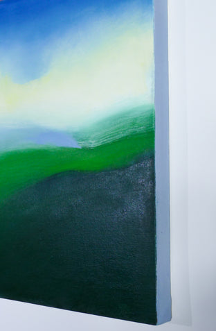 Green Hillside by Heidi Hybl |  Side View of Artwork 