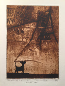 printmaking by Doug Lawler titled History II