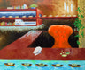 Original art for sale at UGallery.com | Home Office Sushi by Mitchell Freifeld | $475 | oil painting | 25' h x 30' w | thumbnail 1