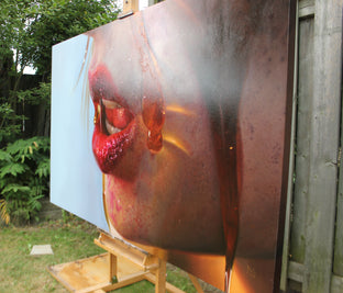 Honey Dust by David Shepherd |  Side View of Artwork 