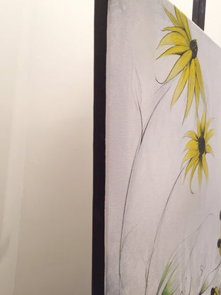 Black Eyed Susans by Sumner Crenshaw |  Side View of Artwork 