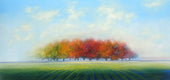 Original art for sale at UGallery.com | Fruit Ridge by George Peebles | $3,375 | oil painting | 30' h x 60' w | thumbnail 1