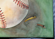 Original art for sale at UGallery.com | Fly Ball by Dwight Smith | $525 | watercolor painting | 15' h x 22' w | thumbnail 2