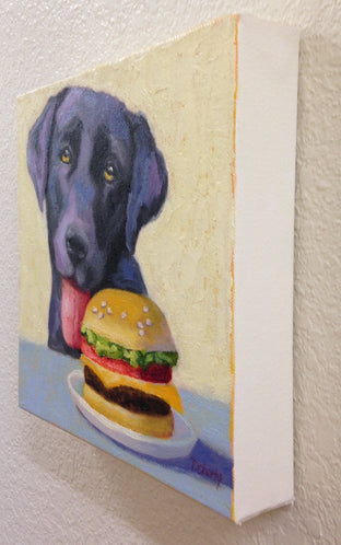 Cheeseburger by Pat Doherty |  Side View of Artwork 