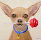 Original art for sale at UGallery.com | Tootsie Roll Pop by Pat Doherty | $475 | oil painting | 8' h x 8' w | thumbnail 1