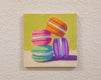 Original art for sale at UGallery.com | Four Macarons by Pat Doherty | $225 | oil painting | 6' h x 6' w | thumbnail 3